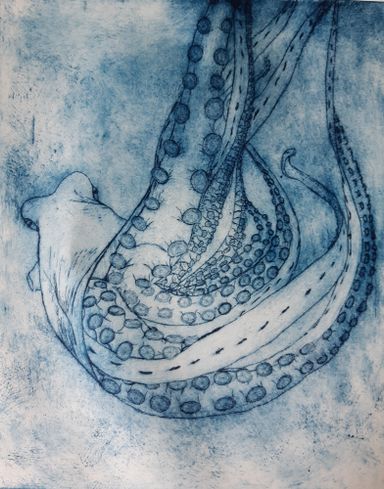 eau forte, monotype